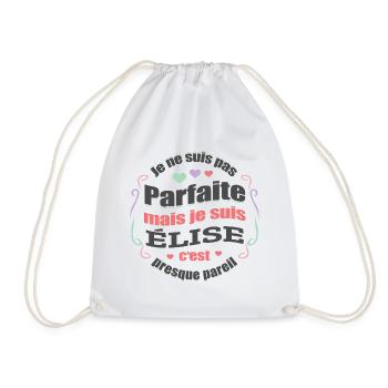 ÉLISE PARFAITE - PRENOM ÉLISE - Sac de sport léger - blanc - Devant