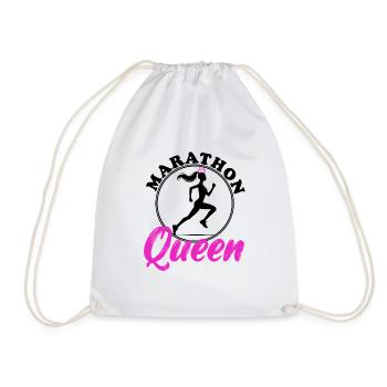Marathon Queen - Turnbeutel - Weiß - Vorne