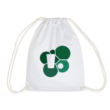 Bouteille de bière Party Beerpong - Sac de sport léger - blanc - Devant