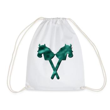Hobby-Horsing ÉQUITATION - Sac de sport léger - blanc - Devant