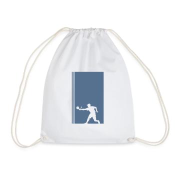 Pickleball Pickleball Game Pickleball Game - Drawstring Bag - white - Front