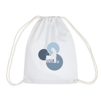 Bee Nectar Honeycomb - Drawstring Bag - white - Front