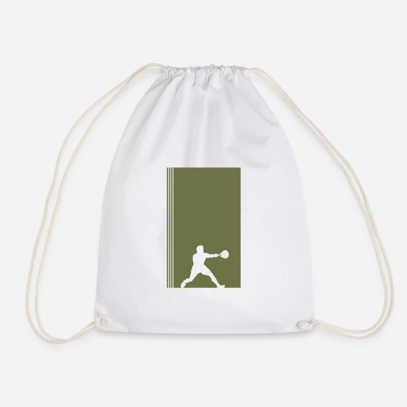 Squash Squash Player Squash - Drawstring Bag - white