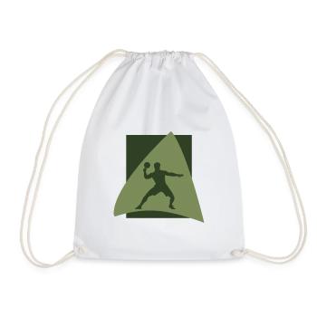 Tennis de table Raquette de tennis de table - Sac de sport léger - blanc - Devant