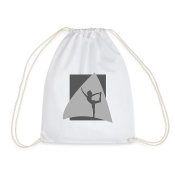 Yoga Yin - Drawstring Bag - white - Front