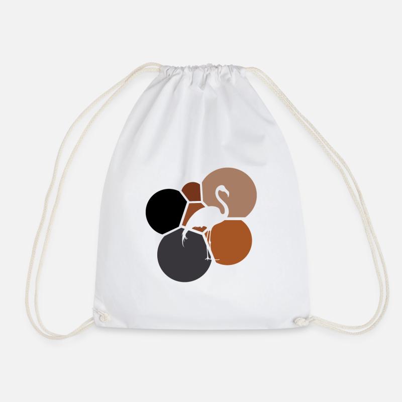 Flamenco Exotic Exotic - Drawstring Bag - white