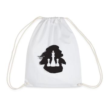 échiquier échiquier joueur d’échecs - Sac de sport léger - blanc - Devant