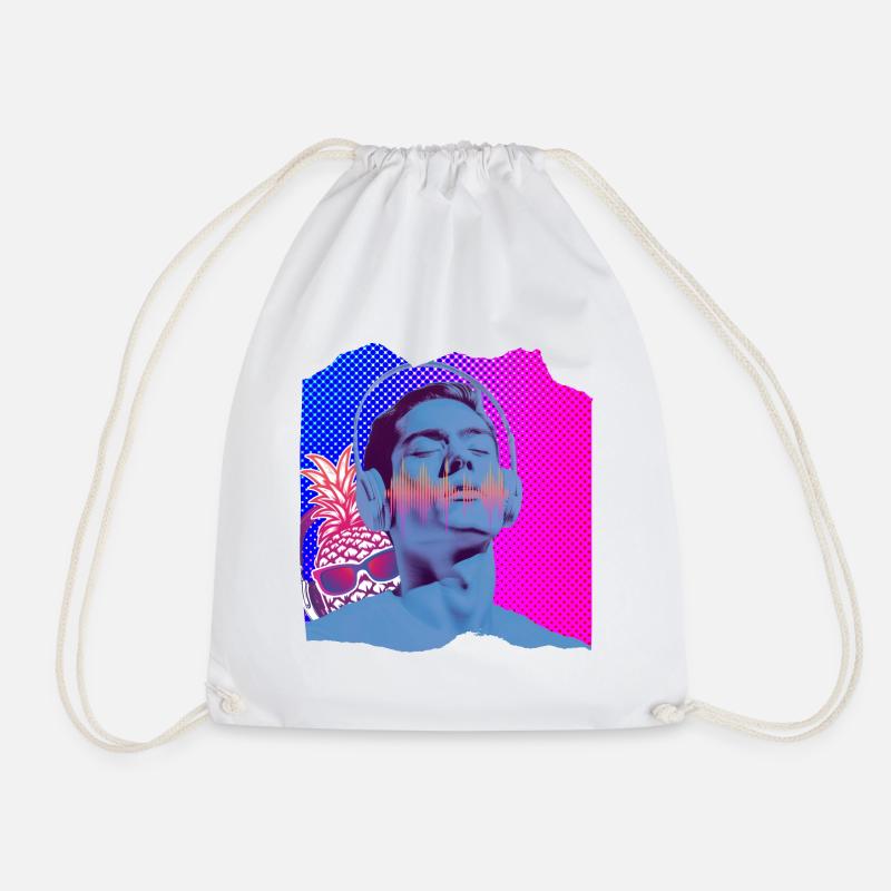 Musik Pop Art - Turnbeutel - Weiß