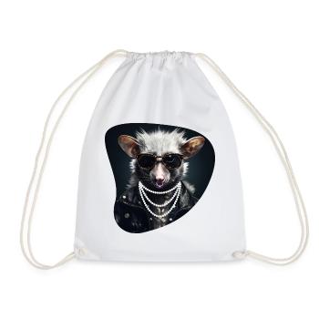 Hard Rock Possum - Drawstring Bag - white - Front