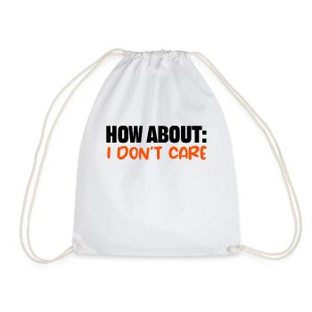Je m’en fous de dire cool, je m’en fous - Sac de sport léger - blanc - Devant