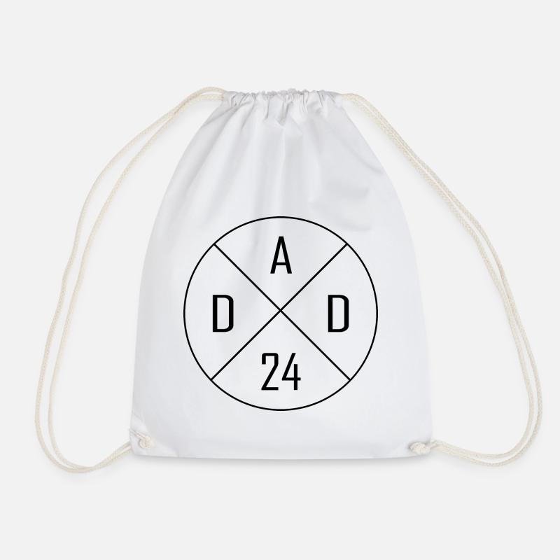 Papa 24 cercle Croix Design - Sac de sport léger - blanc