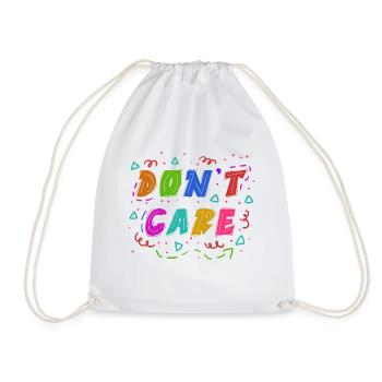 Je m’en fous Déclaration - Sac de sport léger - blanc - Devant