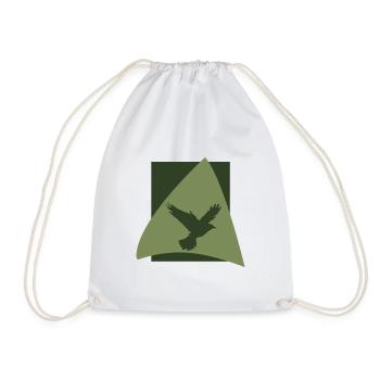 Flock of Birds Flying - Drawstring Bag - white - Front