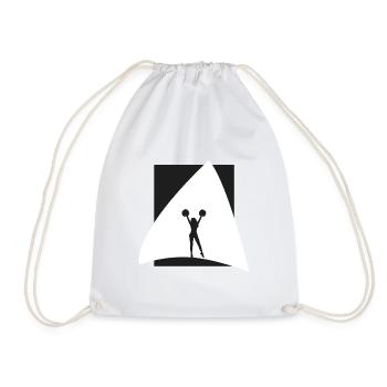 Cheerleading Cheerleader Pompom Cheerleader - Drawstring Bag - white - Front