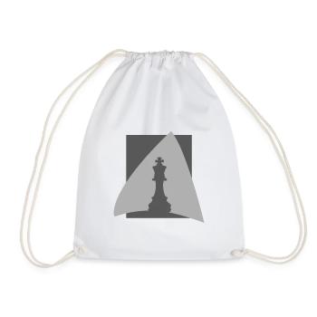 Joueur d’échecs Échiquier - Sac de sport léger - blanc - Devant