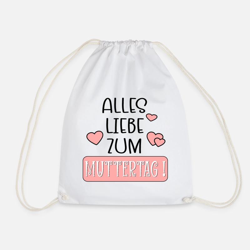 Muttertagssprüche | Alles Liebe Mama - Turnbeutel - Weiß