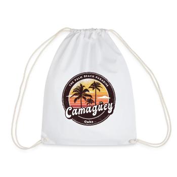 Design de coucher de soleil à Camagüey à Cuba - Sac de sport léger - blanc - Devant