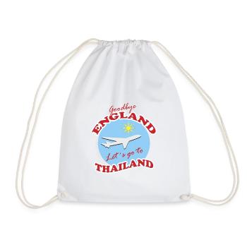 Thaïlande Voyage Adieu Conception d’Avion - Sac de sport léger - blanc - Devant