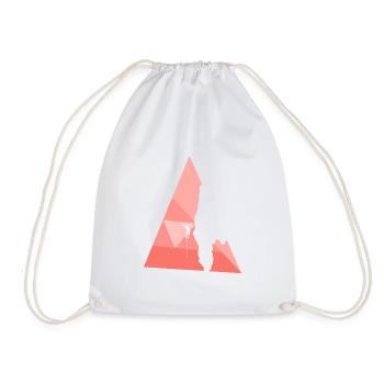 Rope Climbing Mountaineering Climbing - Drawstring Bag - white - Front