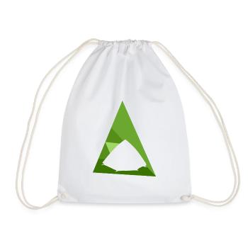 Camping Camper Tents - Drawstring Bag - white - Front