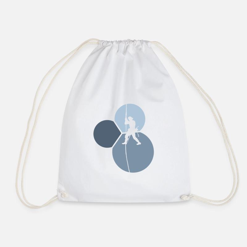 Mountaineering, Climbing, Rock Climbing - Drawstring Bag - white