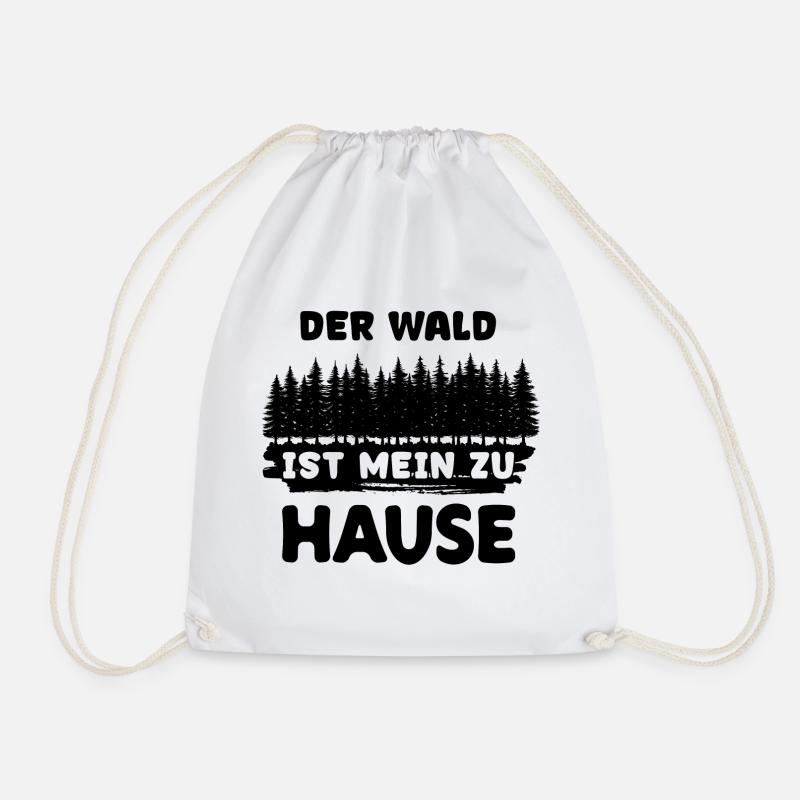 Waldarbeit Forst Statement Holzfäller Baum Holz - Turnbeutel - Weiß
