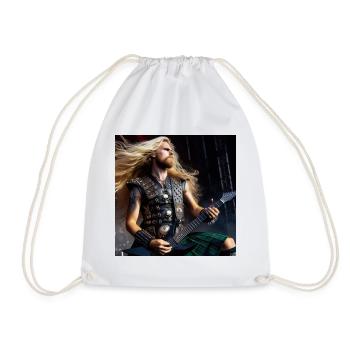 Heavy metal in the heart - Drawstring Bag - white - Front