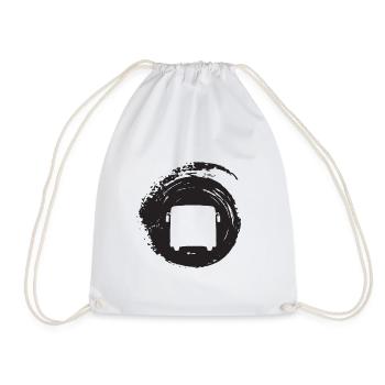 Bus Driving School Bus Driver - Drawstring Bag - white - Front