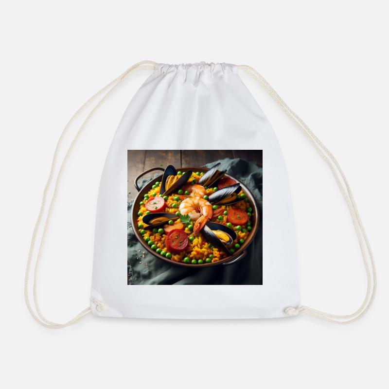 Paella - Drawstring Bag - white