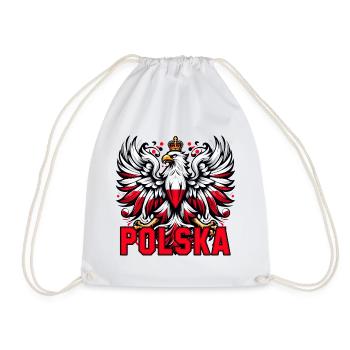 Polen Polska polnisch rot weiß Geschenk - Turnbeutel - Weiß - Vorne