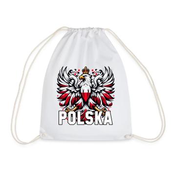 Polen Polska polnisch rot weiß Geschenk - Turnbeutel - Weiß - Vorne