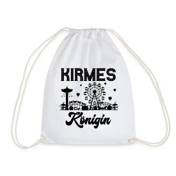 Kirmes Königin Jahrmarkt Rummel Volksfest - Turnbeutel - Weiß - Vorne