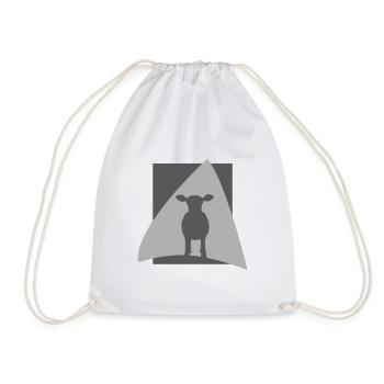 Beef Farmer Moo - Drawstring Bag - white - Front