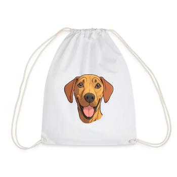 Rhodesian Ridgeback chien race aquarelle dessin animé K - Sac de sport léger - blanc - Devant