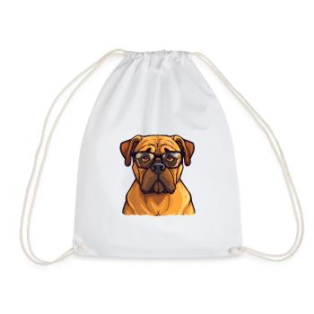 Bullmastiff Hunderasse Aquarell Karikatur Kawaii Gl - Turnbeutel - Weiß - Vorne