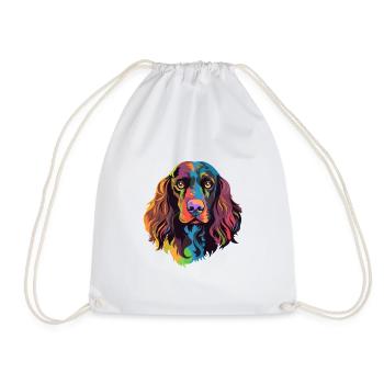 Boykin Épagneul chien race aquarelle dessin animé Kawaii - Sac de sport léger - blanc - Devant