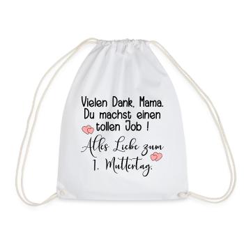 1. MUTTERTAG BABY MAMA KOMPLIMENTE - Turnbeutel - Weiß - Vorne