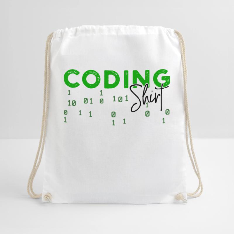 Coden Developer Programmierer Webentwickler Spruch Turnbeutel