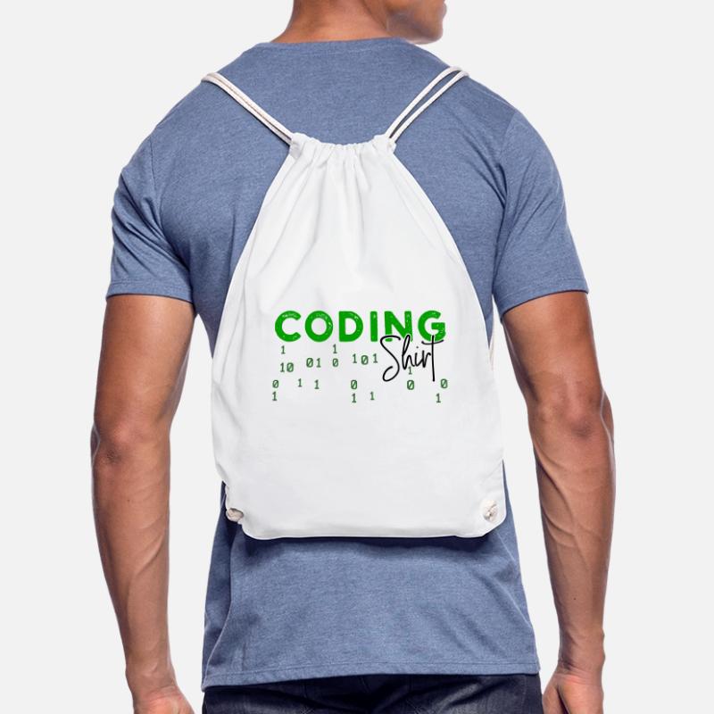 Coden Developer Programmierer Webentwickler Spruch Turnbeutel