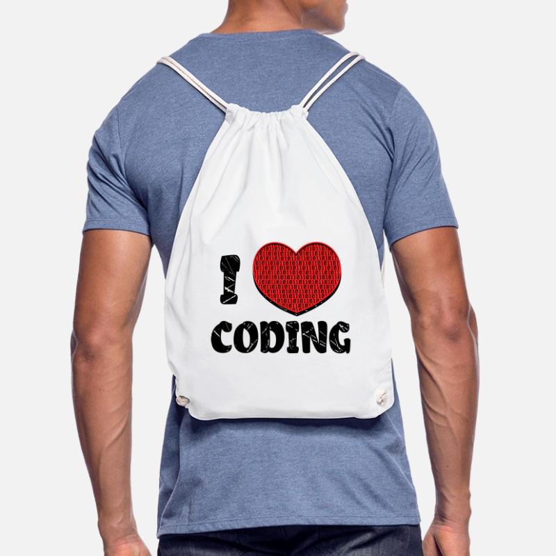 Code Developer Skripting Debug Herz Statement Turnbeutel