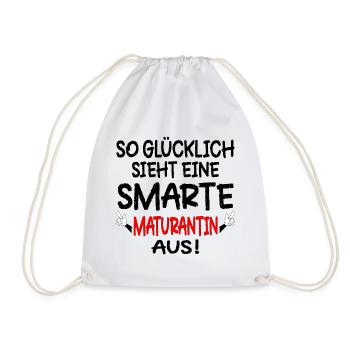 MATURA MATURANTIN GLÜCKLICH - Turnbeutel - Weiß - Vorne