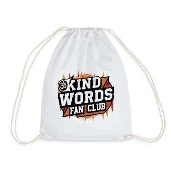 FAN CLUB DES MOTS GENTILS / Dites plus de belles choses ! - Sac de sport léger - blanc - Devant