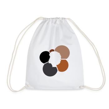 70s Afro Soul - Drawstring Bag - white - Front