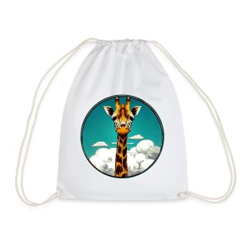Girafe - Sac de sport léger - blanc - Devant