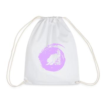 Roller Coaster Ferris Wheel Marquee - Drawstring Bag - white - Front