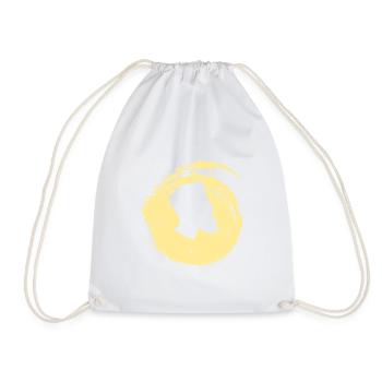 Beard Mustache Facial Hair - Drawstring Bag - white - Front