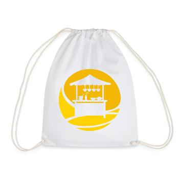 Food truck delicious - Drawstring Bag - white - Front