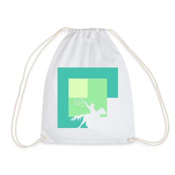 Shérif de selle de cow-boy - Sac de sport léger - blanc - Devant