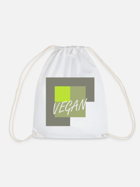 Veganerin Animal Rights Bio - Turnbeutel - Weiß