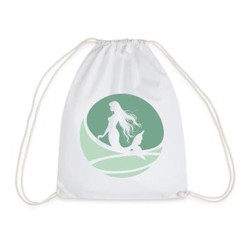 Mermaid Aquarium Marina - Drawstring Bag - white - Front